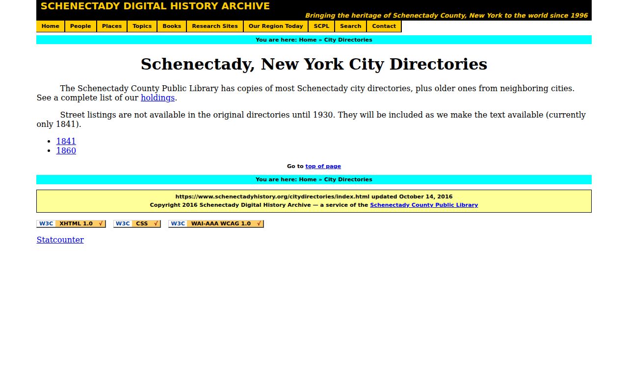 Town of Rotterdam previous residents directory and street listing collection